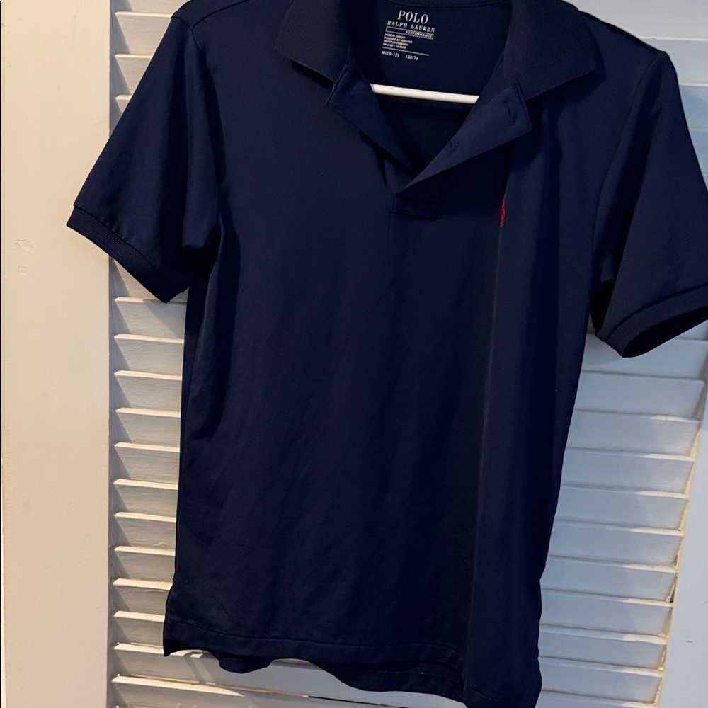Polo by Ralph Lauren boy’s Navy Blue Polo with Red Pony